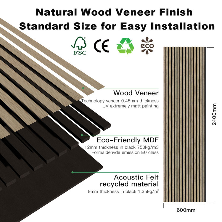 Acoustic Wood Slat Panels from Reliable Manufacturer